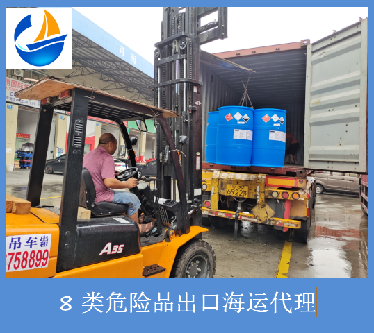 8类危险品氢溴酸出口印度流程